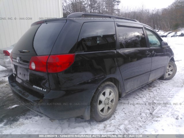 5TDZK23C19S264244 - 2009 TOYOTA SIENNA CE/LE BLACK photo 4