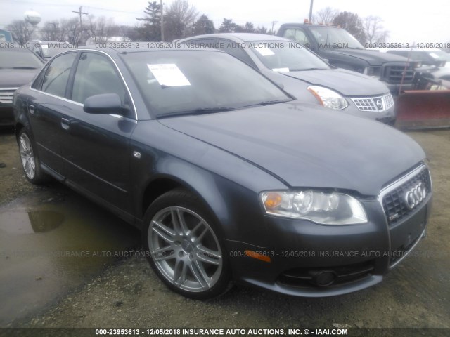 WAUDF78E98A099042 - 2008 AUDI A4 2.0T QUATTRO GRAY photo 1