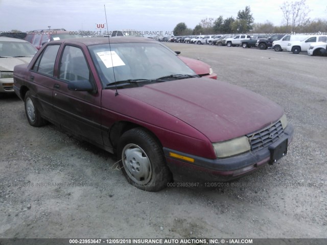 1G1LD55M9RY279143 - 1994 CHEVROLET CORSICA MAROON photo 1