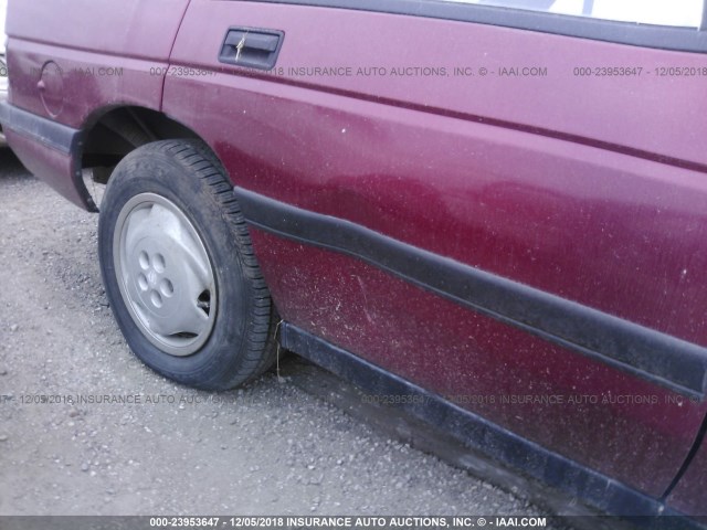 1G1LD55M9RY279143 - 1994 CHEVROLET CORSICA MAROON photo 6