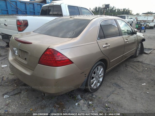 1HGCM66576A017535 - 2006 HONDA ACCORD GOLD photo 4