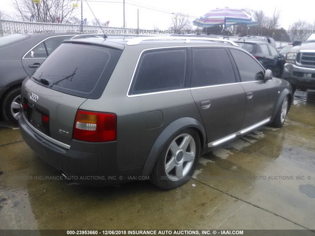 WA1YD64B82N045905 - 2002 AUDI ALLROAD TAN photo 4