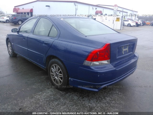 YV1RS64A042399794 - 2004 VOLVO S60 BLUE photo 3