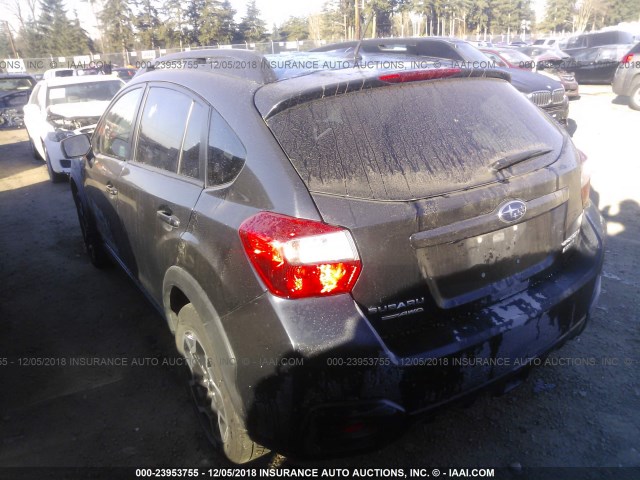 JF2GPABC5H8225536 - 2017 SUBARU CROSSTREK PREMIUM GRAY photo 3