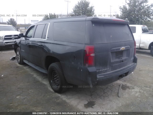 1GNSCHKC5JR371276 - 2018 CHEVROLET SUBURBAN C1500 LT BLACK photo 3