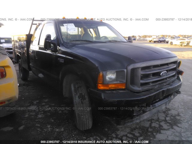 1FDSX34F41EC09486 - 2001 FORD F350 SRW SUPER DUTY BLACK photo 1