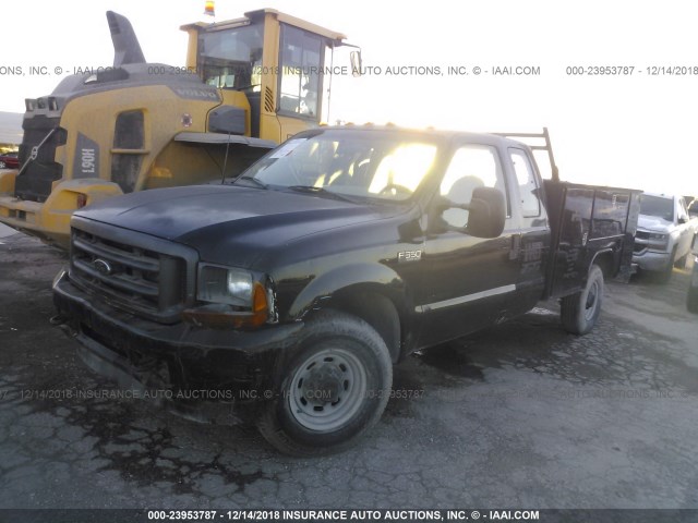 1FDSX34F41EC09486 - 2001 FORD F350 SRW SUPER DUTY BLACK photo 2