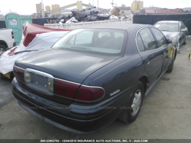 1G4HR54K5YU172459 - 2000 BUICK LESABRE LIMITED Dark Blue photo 4