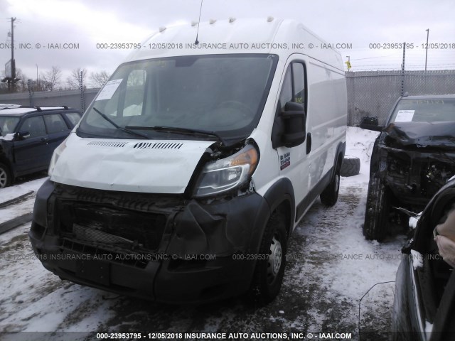 3C6TRVBG2EE101718 - 2014 RAM PROMASTER 1500  WHITE photo 2