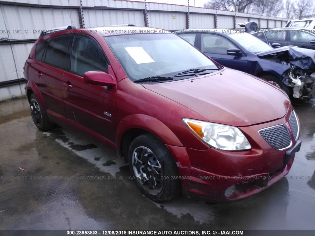 5Y2SL638X5Z402213 - 2005 PONTIAC VIBE RED photo 1