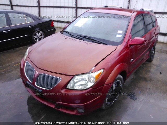 5Y2SL638X5Z402213 - 2005 PONTIAC VIBE RED photo 2