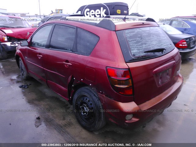 5Y2SL638X5Z402213 - 2005 PONTIAC VIBE RED photo 3