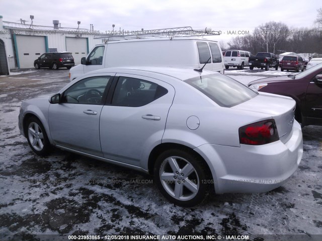 1B3BD1FB3BN561117 - 2011 DODGE AVENGER MAINSTREET SILVER photo 3