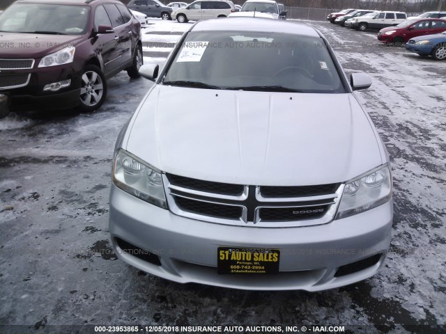 1B3BD1FB3BN561117 - 2011 DODGE AVENGER MAINSTREET SILVER photo 6