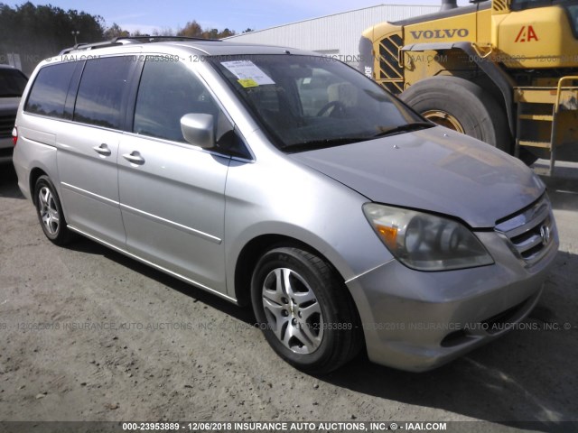 5FNRL38756B440629 - 2006 HONDA ODYSSEY EXL SILVER photo 1