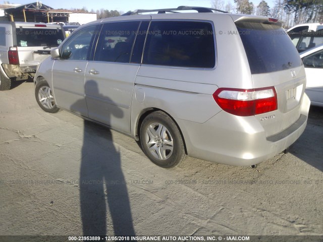 5FNRL38756B440629 - 2006 HONDA ODYSSEY EXL SILVER photo 3