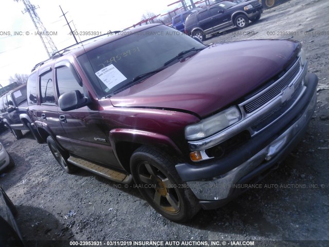 1GNEK13Z23R117585 - 2003 CHEVROLET TAHOE K1500 BURGUNDY photo 1