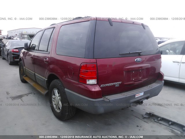 1FMRU15WX4LB75337 - 2004 FORD EXPEDITION XLT RED photo 3