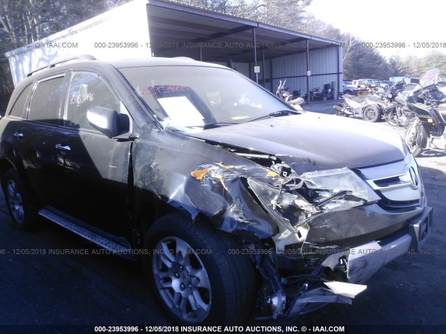 2HNYD28347H503502 - 2007 ACURA MDX TECHNOLOGY BLACK photo 1