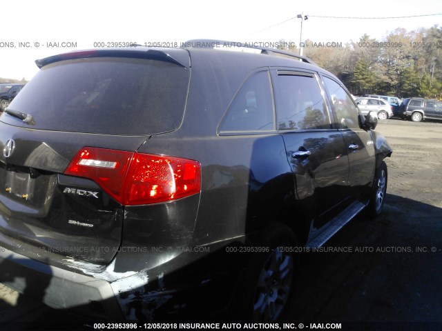 2HNYD28347H503502 - 2007 ACURA MDX TECHNOLOGY BLACK photo 4