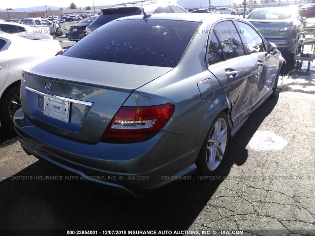 WDDGF4HB5CA650702 - 2012 MERCEDES-BENZ C 250 GRAY photo 4