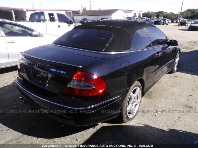 WDBTK72F77T075187 - 2007 MERCEDES-BENZ CLK 550 BLACK photo 4