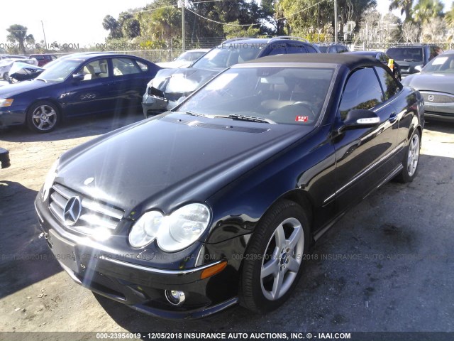 WDBTK72F77T075187 - 2007 MERCEDES-BENZ CLK 550 BLACK photo 6