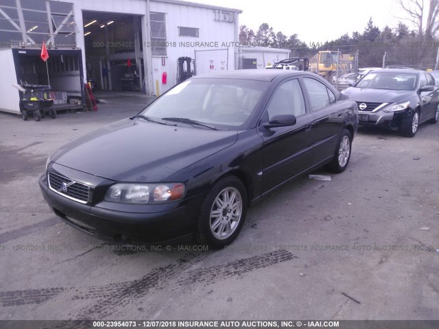 YV1RS61T842319860 - 2004 VOLVO S60 BLACK photo 2