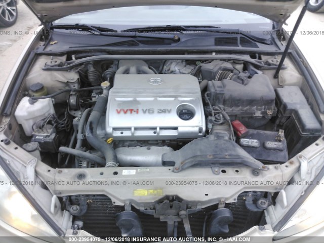 4T1BF32K16U117624 - 2006 TOYOTA CAMRY LE/XLE/SE GOLD photo 10