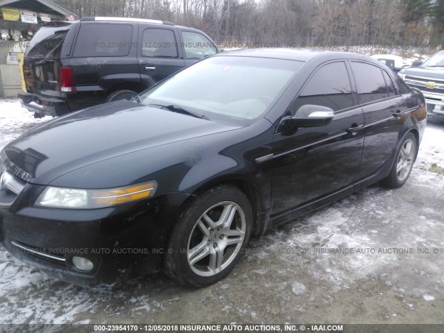 19UUA66207A011547 - 2007 ACURA TL BLACK photo 2