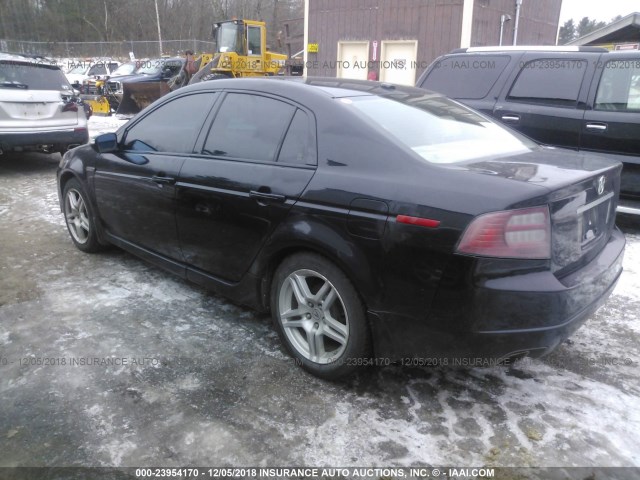 19UUA66207A011547 - 2007 ACURA TL BLACK photo 3