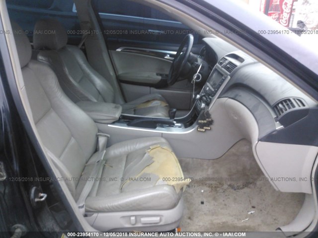 19UUA66207A011547 - 2007 ACURA TL BLACK photo 5