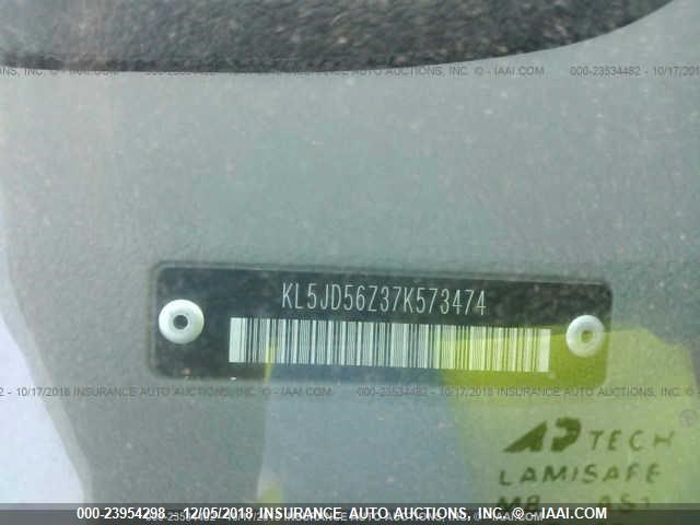 KL5JD56Z37K573474 - 2007 SUZUKI FORENZA CONVENIENCE/POPULAR BLACK photo 9