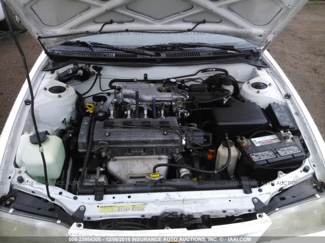 1NXBB02EXVZ663809 - 1997 TOYOTA COROLLA DX WHITE photo 10