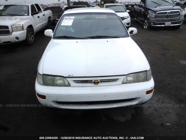 1NXBB02EXVZ663809 - 1997 TOYOTA COROLLA DX WHITE photo 6