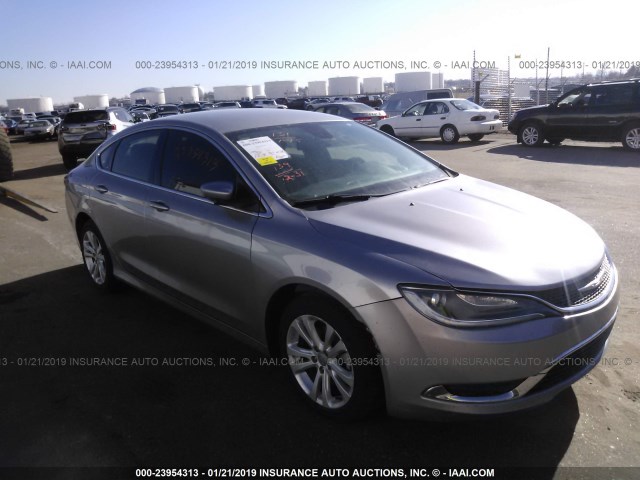 1C3CCCAB6FN590677 - 2015 CHRYSLER 200 LIMITED GRAY photo 1