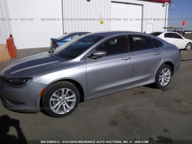 1C3CCCAB6FN590677 - 2015 CHRYSLER 200 LIMITED GRAY photo 2