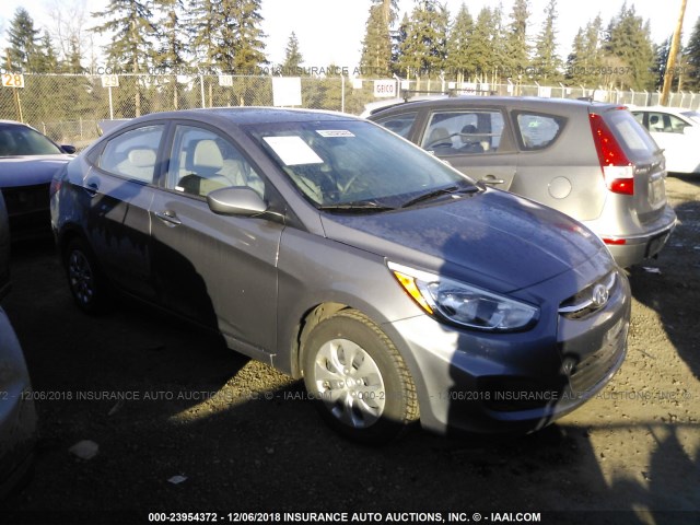 KMHCT4AE0HU293257 - 2017 HYUNDAI ACCENT SE GRAY photo 1