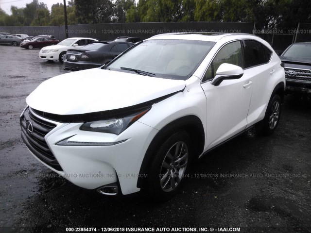 JTJYARBZ0G2033124 - 2016 LEXUS NX 200T/BASE/F SPORT WHITE photo 2