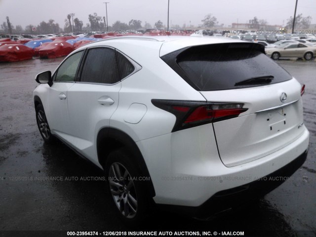 JTJYARBZ0G2033124 - 2016 LEXUS NX 200T/BASE/F SPORT WHITE photo 3