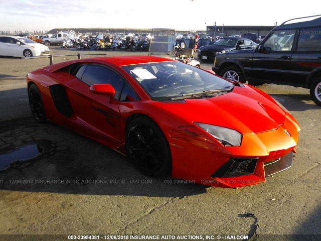 2HWUC1ZD7CLA00269 - 2012 LAMBORGHINI AVENTADOR ORANGE photo 1