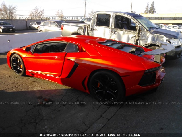 2HWUC1ZD7CLA00269 - 2012 LAMBORGHINI AVENTADOR ORANGE photo 3