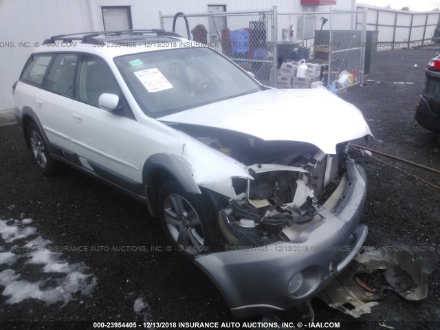 4S4BP86C654352936 - 2005 SUBARU LEGACY OUTBACK H6 R LL BEAN WHITE photo 1