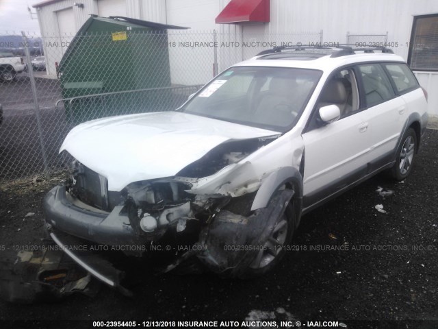 4S4BP86C654352936 - 2005 SUBARU LEGACY OUTBACK H6 R LL BEAN WHITE photo 2