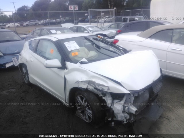 JHMZF1D47DS003883 - 2013 HONDA CR-Z WHITE photo 1