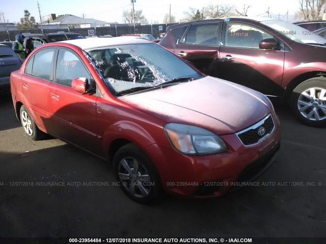 KNADH4A38B6730259 - 2011 KIA RIO LX/SX RED photo 1