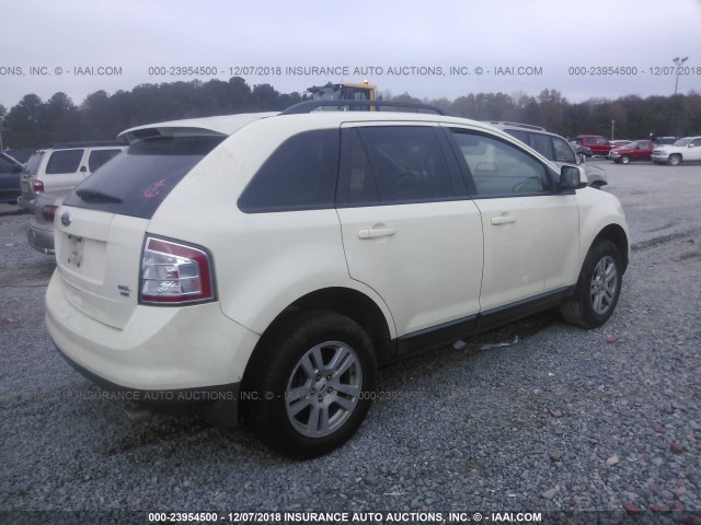 2FMDK48C28BB21510 - 2008 FORD EDGE SEL BEIGE photo 4