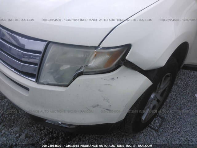 2FMDK48C28BB21510 - 2008 FORD EDGE SEL BEIGE photo 6