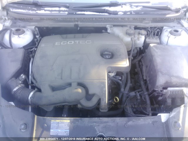 1G1ZC5EB1AF136800 - 2010 CHEVROLET MALIBU 1LT WHITE photo 10
