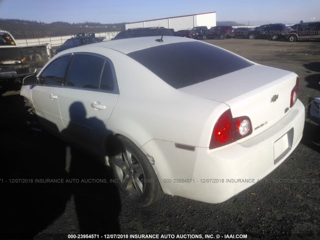 1G1ZC5EB1AF136800 - 2010 CHEVROLET MALIBU 1LT WHITE photo 3